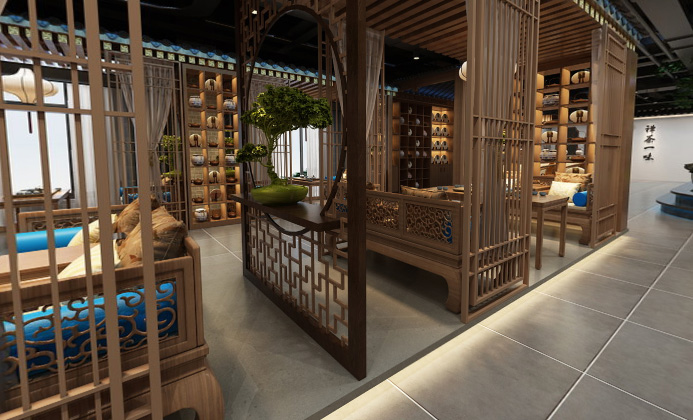 古典風(fēng)格茶樓裝修設(shè)計(jì)案例