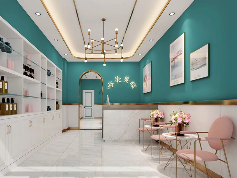 唯美美顏美容院裝修設計案例