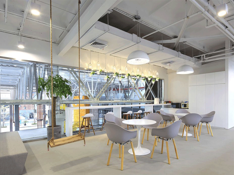 桐廬天健網絡科技現代簡約辦公室裝修設計案例