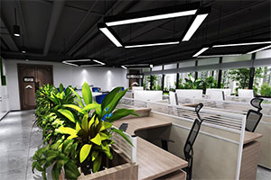 大型辦公室裝修設(shè)計(jì)全景圖