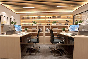 新中式辦公室裝修設(shè)計(jì)全景案例