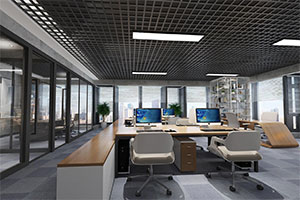280方小型互聯(lián)網(wǎng)辦公室裝修設(shè)計(jì)全景圖