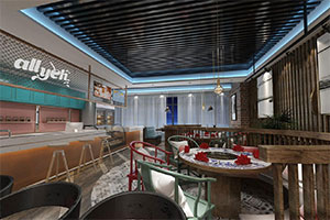 香辣火鍋店裝修設計全景案例