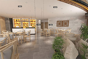 尋味家鄉(xiāng)餐飲空間裝修設(shè)計全景圖