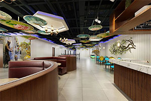 700平現(xiàn)代餐廳裝修設(shè)計全景案例