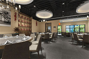 上饒人家餐飲店裝修設(shè)計(jì)全景