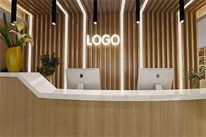 新中式培訓(xùn)機(jī)構(gòu)大廳裝修設(shè)計(jì)全集案例